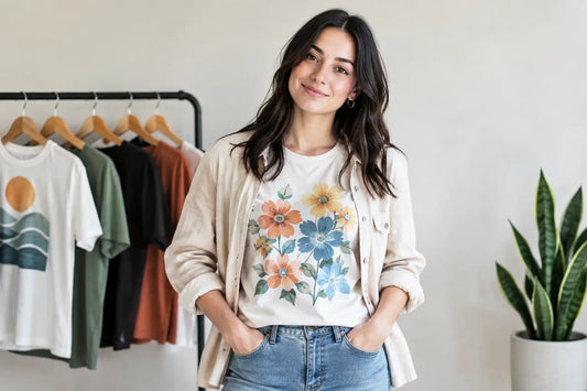 How to Layer Printed Tees Without Looking Busy