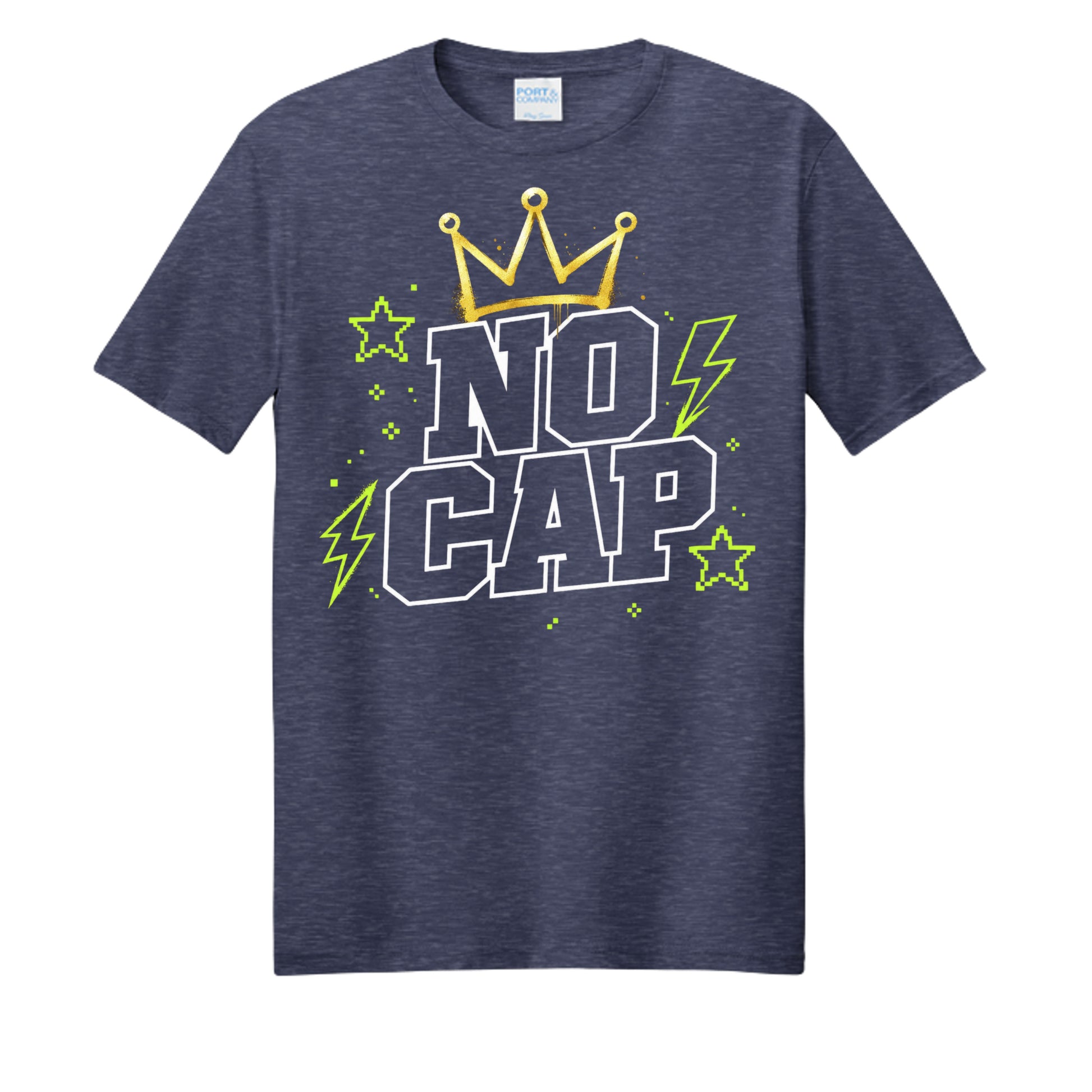 Team Navy Heather - PC455 - FRONT