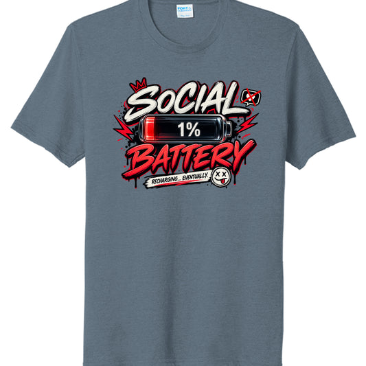 Steel Blue Heather - PC330 - FRONT